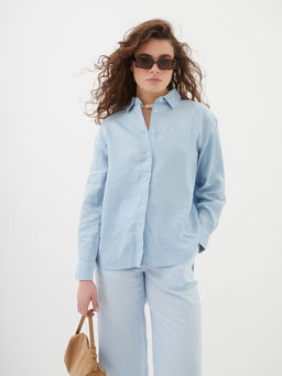 Женская льняная Рубашка