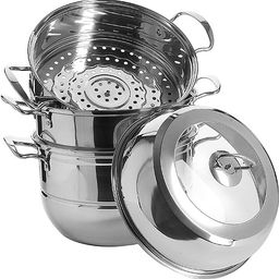 30905 Мантоварка 3х-ярусная 12,4л 32 см нерж/ст MB (х4) - Mayer&boch фото 2