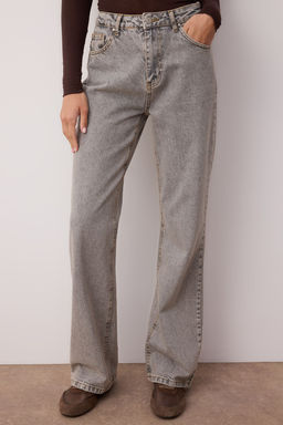 TRENDYOLMILLA Gece Mavisi Yuksek Bel Wide Leg Jeans TWOSS23JE00083  фото 3