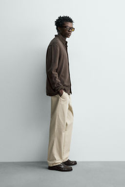 C?RDIGAN REGULAR FIT ALGOD?N / Marr?n - Zara фото 4