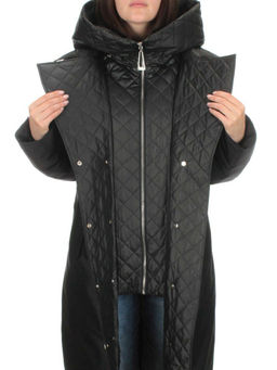 EAC327 BLACK Пальто зимнее женское (200 гр. холлофайбера) - Fashion фото 6