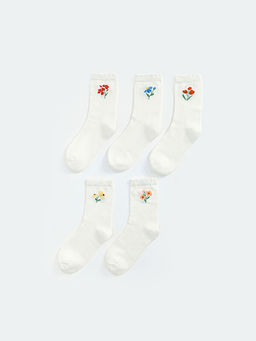 ?i?ekli Kad?n Soket ?orap 5li