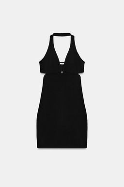 VESTIDO CUT OUT PUNTO STRETCH / Negro - Zara фото 5