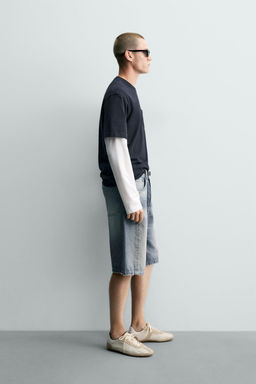 BERMUDA DENIM BAGGY FIT / Carb?n - Zara фото 4