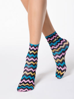 Цена за 2 пары. Носки Классические CONTE Носки с принтом FANTASY 70 mix - Conte elegant фото 30