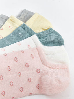 Desenli Kad?n Patik ?orap 5li