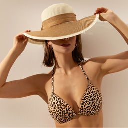 Шляпа женская MINAKU, цв. светло-коричневый, р-р 58