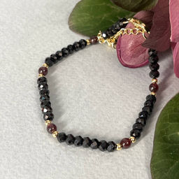 Браслет из Шпинели и Граната 17,5 см +