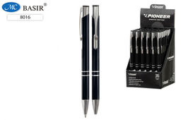 Ручка шар. автомат. "VINSON Pioneer" (8016/черный корпус) синяя, 0.7мм, на масляной основе, черный металлический корпус