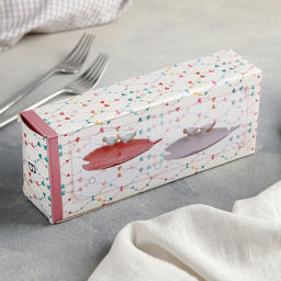 Блюдо керамическое «Птички на листочке», 21×8×5 см, цвет розовый