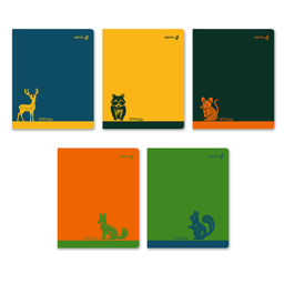 Светоч Т91 Тетрадь ученическая общая, A5 96 л. на скобе 65 г/кв.м , белизна 100 % 5 шт. клетка 01529 Однотонные приключения