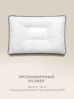 Подушка "QUADRO 3D" с лузгой гречихи, 50х70, ЕС-4165