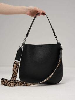 Сумка кожаная на плечо Azaro 30868 черный