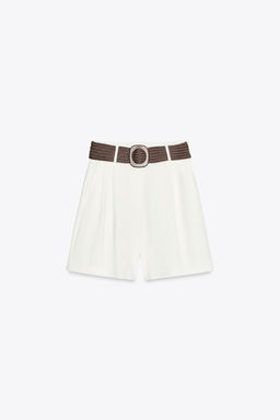 BERMUDA SHORTS WITH DARTS AND BELT - Zara фото 28