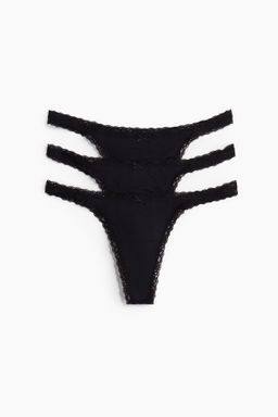 Pack de 3 bragas thong de microfibra - H&m фото 2