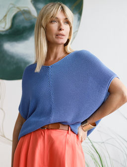 VILATTE / Джемпер из гладкой вискозы с лиоцеллом фото 6