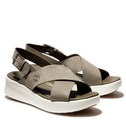 Женские сандалии Timberland Los Angeles Wind Slingback оливковые фото 4