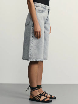 Джинсовые шорты бермуды / Zarina фото 4