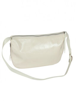 Сумка женская натуральная кожа GU 2066-2075, 1отд, плечевой ремень, молочный SALE 265016