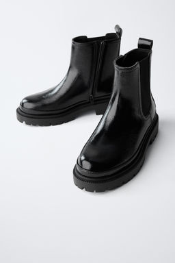 PATENT ANKLE BOOTS - Zara фото 3