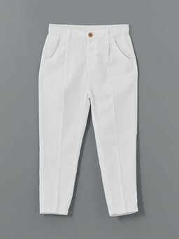 Basic Erkek ?ocuk Keten Kar???ml? Pantolon