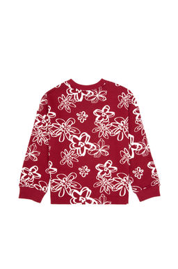 K_z _ocuk Koyu Frambuaz Sweatshirt Sepette S_rpriz _ndirim - U.s. polo assn фото 2