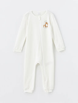 Bisiklet Yaka Uzun Kollu Bask?l? Erkek Bebek Tulum 2li - Waikiki фото 2