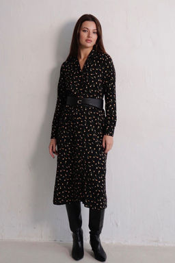 Платье-рубашка с английским воротником принт - Martichelli фото 232