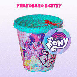 Цена за 2 шт. Ведро детское для игры с песком, My little pony, пластик, 1 л - Hasbro фото 4