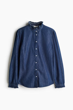 Blusa denim con volantes - H&m фото 5