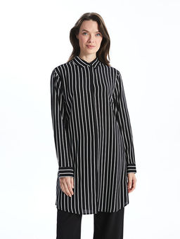 ?izgili Poplin Kad?n G?mlek Tunik