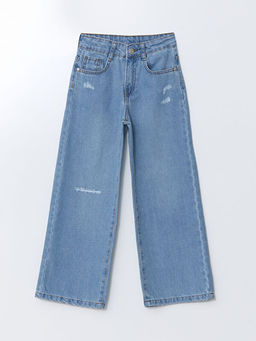 Wideleg K?z ?ocuk Jean Pantolon