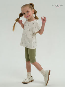 Костюм Актив бордовые тюльпанчики-оливка - Sovalina фото 27