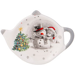 ПОДСТАВКА ПОД ЧАЙНЫЕ ПАКЕТИКИ AGNESS С НОВЫМ ГОДОМ! 12*8,5*1,5 СМ