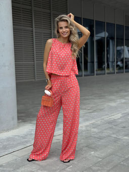 Костюм DilanaVIP 2111 розовый принт