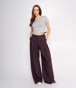 Топ #ОКТ075002, серый меланж