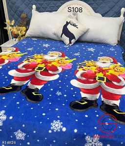 Плед новогодний с рисунком