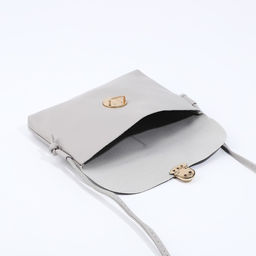 Сумка-мессенджер на клапане, цвет серый - Simaland фото 5