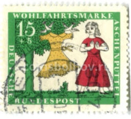 Марка Золушка 1965 год Германия