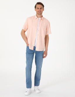 Pudra Comfort Fit %100 Keten K_sa Kollu G_mlek