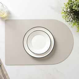 Цена за 12 шт. Салфетка сервировочная на стол Тэм, 4529,5 см, цвет светло-серый