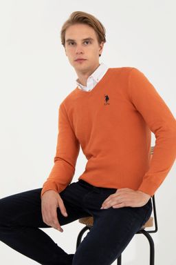 U. S. Polo Assn / Мужской базовый свитер с плиткой - U.s. polo assn фото 3