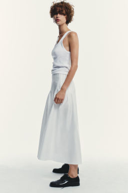 PLEATED MIDI SKIRT - Zara фото 4