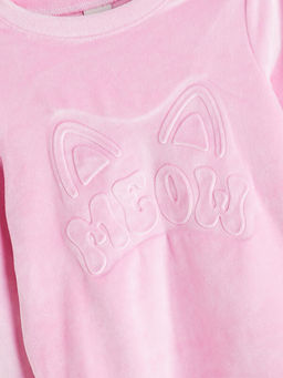 Bisiklet Yaka K?z ?ocuk Pijama Tak?m