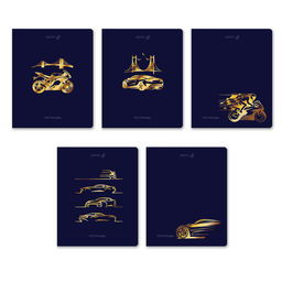 "Светоч" Т199 Тетрадь ученическая общая, тиснение золотой фольгой, A5 48 л. на скобе 65 г/кв.м , белизна 100 % 10 шт. клетка 01515 Со скоростью света