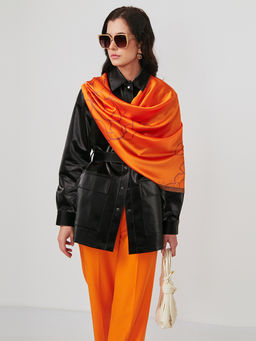 Большой, мягкий, тонкий и очень нежный двусторонний палантин - Tantino фото 5