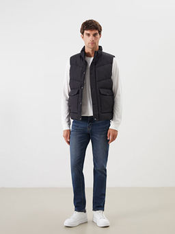 Standart Kal?p Dik Yaka Erkek ?i?me Yelek