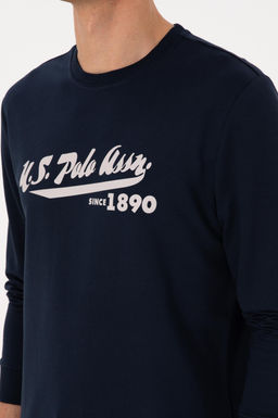 Erkek Bisiklet Yaka Regular Fit Lacivert Sweatshirt - U.s. polo assn фото 7