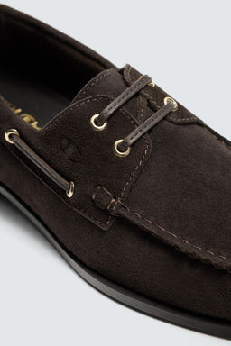 CHAMPION ® X ZARA LEATHER DECK SHOES  фото 6