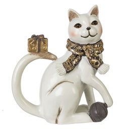 Фигурка декоративная "Кошка", L10 W5 H13 см, 2в.